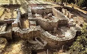 Ruines d'une basilique byzantine à Morodvis.