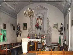 Intérieur de la chapelle du Sacré-Cœur.