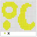 Pavage carré d'un ensemble X
