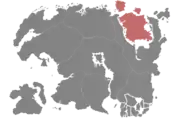 Emplacement de Vvardenfell et Solstheim dans Tamriel