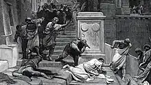 Gravure représentant la mort de Tiberius Gracchus