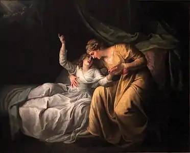 Mort de Miss Gardiner (1789), Vizille, musée de la Révolution française.