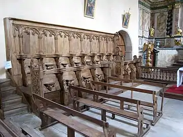 Stalles de l'église des Augustins.