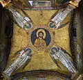Mosaïque du Christ Pantocrator porté par quatre anges (VIIIe-IXe siècles), Basilique Santa Prassede à Rome