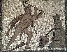 Hercule nettoyant les écuries d'Augias