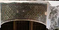 Vue des mosaïques dur les arches de colonades
