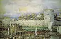 Reconstitution du Kremlin de Moscou sous Dimitri Donskoï par Apollinari Vasnetsov (1856-1933)