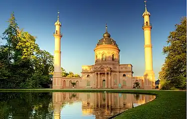 Mosquée rouge à Château de Schwetzingen