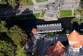 Pont tournant suer le canal de Giżycko