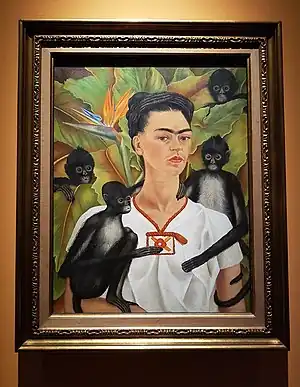 Frida Kahlo, Autoportrait avec des singes, 1943