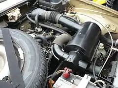 Le moteur de la Renault 5 GTL exportation pour le Canada de 1978.