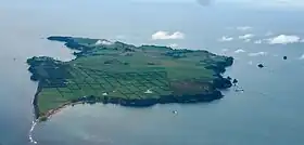 Vue aérienne de l'île Motiti