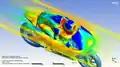 Simulation CFD d'une moto2 Kalex Dominique Aegerter