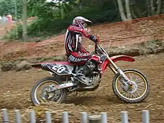 Teddy Divet sur sa Honda le 15 août 2007.