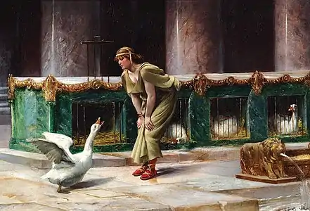 Les Oies du Capitole (1889), localisation inconnue.