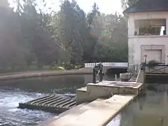 La Brêche au moulin à eau « La Seravenne », vue aval.