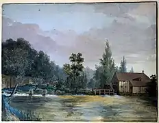 Représentation du moulin de Cormontreuil.