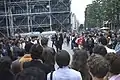 Juillet 1984 - Devant le Centre Pompidou