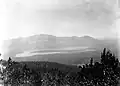 Lac Heart et mont Sheridan vers 1890.