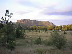 Vue depuis la Rose Valley au nord.