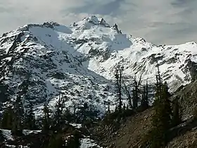 Vue de la face Sud-Est du mont Daniel.