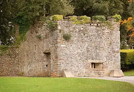 Mount Edgcumbe blockhouse (Plymouth Sound), arc de décharge en moellons.