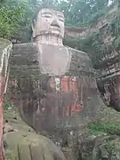 Grand Bouddha de Leshan, aux pieds du mont Emei.