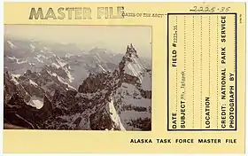 Vue du sommet dans les années 1970.