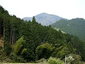 Vue du mont Kasagata depuis Ōya.