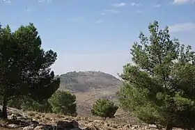 Vue sur le mont Nébo depuis l'est.