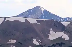 Vue du mont Richthofen depuis le Tundra World Nature Trail.