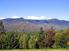 Vue sur le mont Mansfield en septembre 2004.