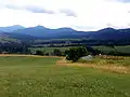 Vue sur la Montagne Noire (Čierna hora) aux alentours du bourg de Klenov.