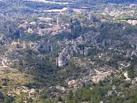 Le cirque de Mourèze et son champ de pinacles.