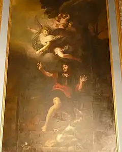 Apparition d'un ange à saint Roch (1682-1684), Mouriès, église Saint-Jacques-le-Majeur.