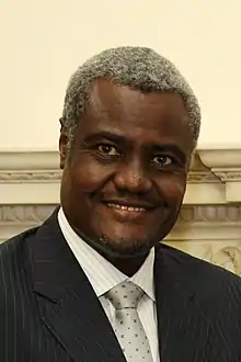 Union africaineMoussa Faki, Président