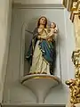 Statue de la Vierge à l'Enfant.