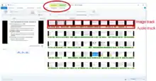 Description de l'image MovieMaker image and audio track.png.