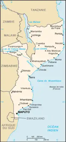 Description de l'image Mozambique carte.png.