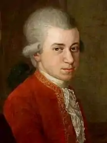 peinture : portrait de Mozart