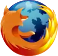 2e logo de Firefox  (versions 1.0 à 3.0)  2004-2009