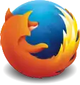 4e logo de Firefox  (version 23 à 56) 2013-2017