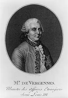 Charles Gravier de Vergennes, ministre des affaires étrangères sous Louis XVI
