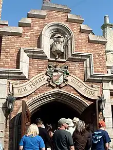 Façade de l'attraction Mr. Toad's Wild Ride à Disneyland