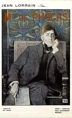 Monsieur de Phocas, couverture illustrée par Géo Dupuis (Librairie Paul Ollendorff, 1901).