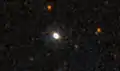 Image de Mrk 509 prise par le Galaxy Evolution Explorer dans le domaine des infrarouges
