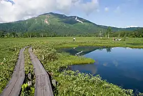 Vue du mont Shibutsu d'Ozegahara