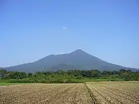 Le mont Tsukuba vu de Chikusei.