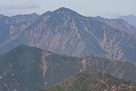 Vue du mont Petegari depuis le mont Kumui.