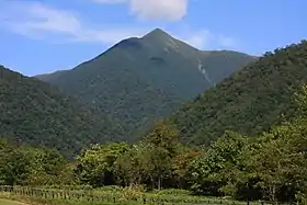 Vue depuis la vallée de la Menasyunbetsu.
